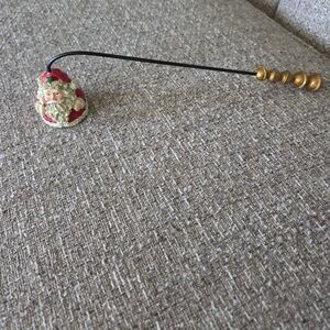 Christmas Candle Snuffer Santa Claus Red & White Holiday Jingle Bell Handle